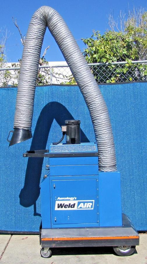 Used Aercology 1HP Portable Weld Fume Dust Extractor Air Cleaner HEPA Filter 120V
