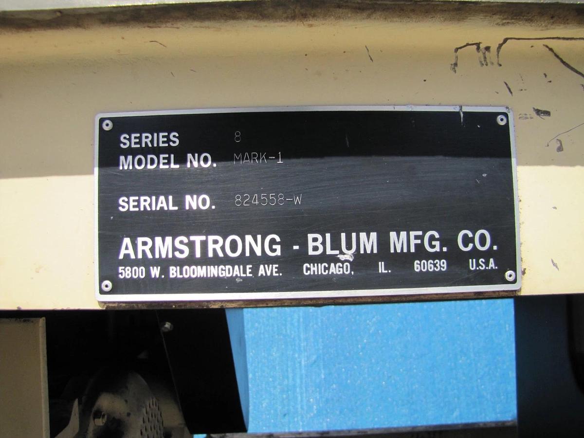 Used Marvel Series 8 Mark I Tilting Band Saw 230V 3PH Metal Cutting w/ Coolant Pump