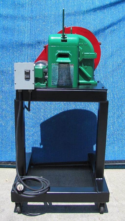 Used Sweed Metal Scrap Banding Wire Recycling Chopper with Wheeled Stand 460V 3PH