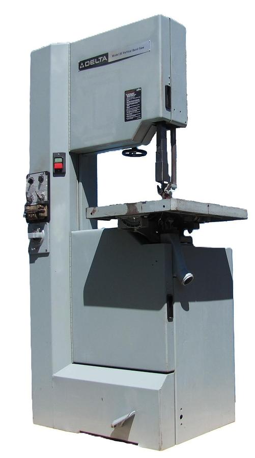 Used Delta Model 20 28-653 Vertical Band Saw 2HP 230V 1PH 24x20 Table Blade Welder