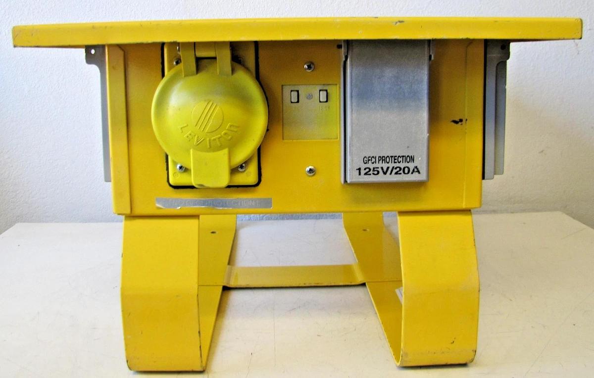 Used Leviton The Box Temporary Power Distribution Spider Box 50A 125/250V Twist Lock