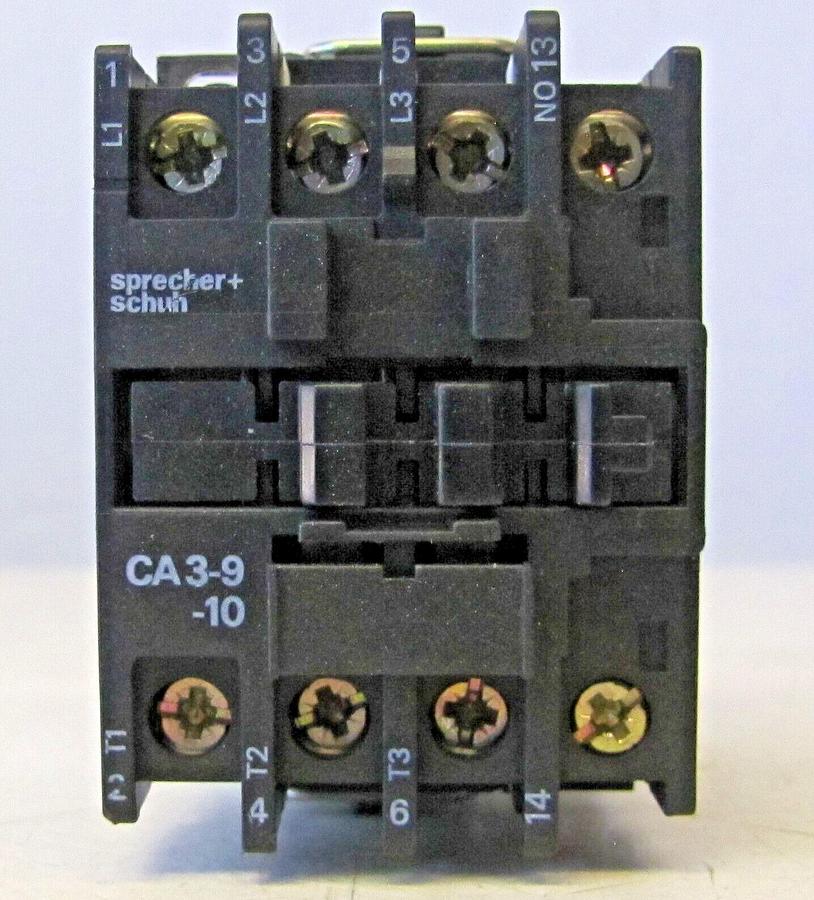 Used Sprecher + Schuh CA 3-9-10 25A Contactor 120V Coil 25 Amp