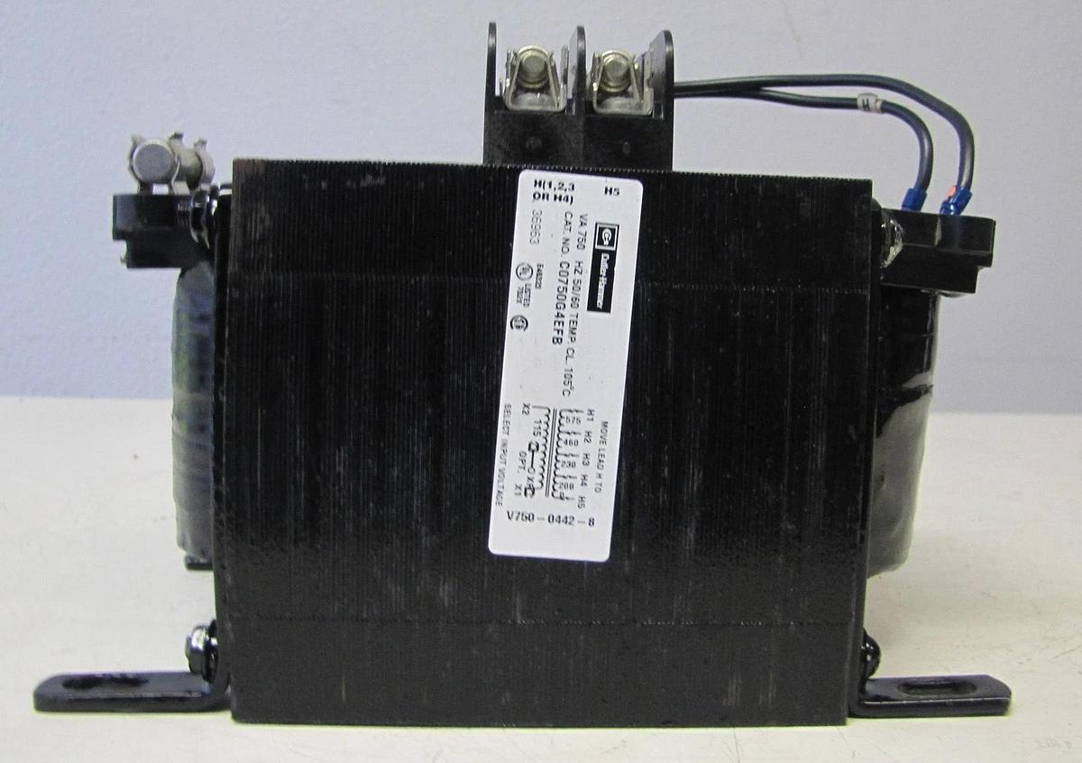 Used Cutler Hammer 750 VA Control Transformer 208-230/460V Primary 115V Secondary