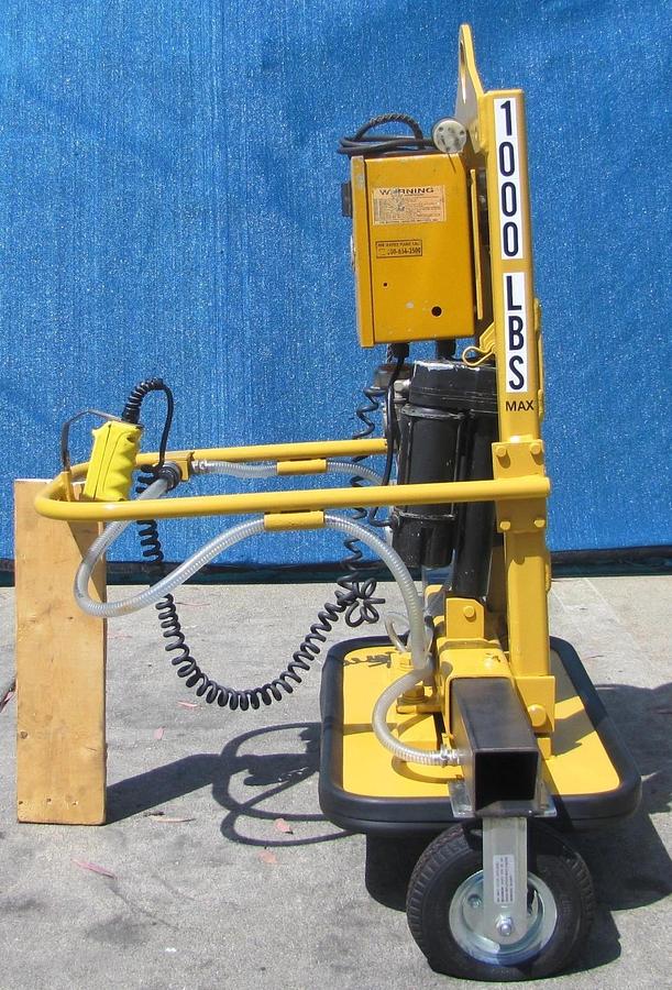 Used Anver 1000 lbs  Electric Powered Vacuum Pad Lifter Lift ET100S-FP 90° Tilting #2