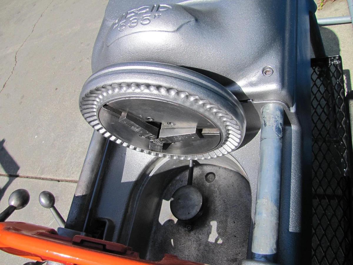 Used Ridgid 535 Pipe Threader 1/2" to 2" Pipe Threading Machine with 815A Die Head #2