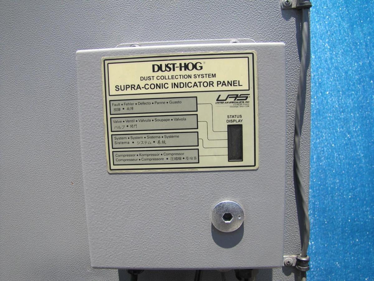 Used UAS 1.5 HP Dust Hog Air Filtration Dust Collector w/ Air Powered Filter Cleaner