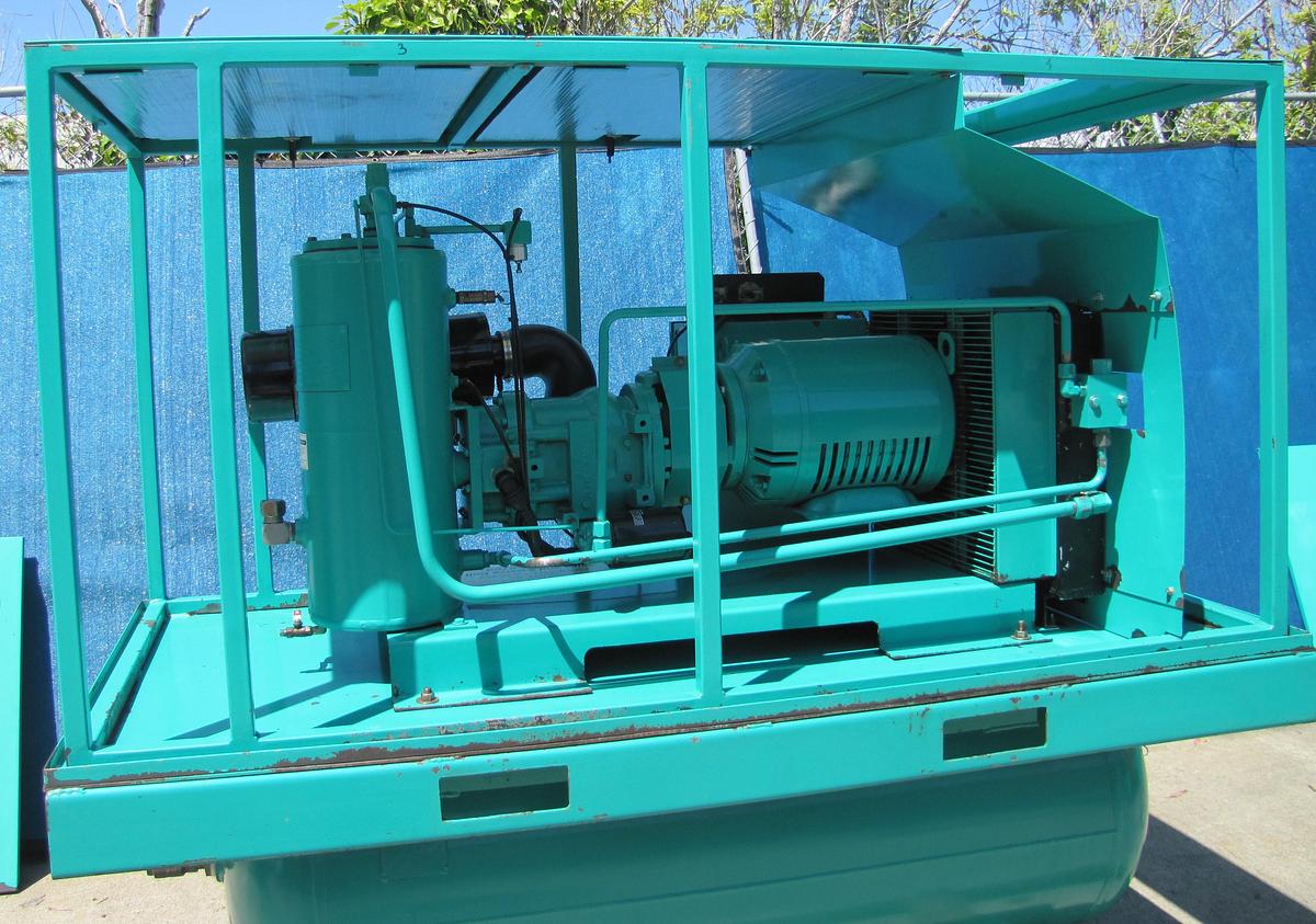 Used Sullivan Palatek 15 HP Rotary Screw Air Compressor with 120 Gallon Tank 51 CFM