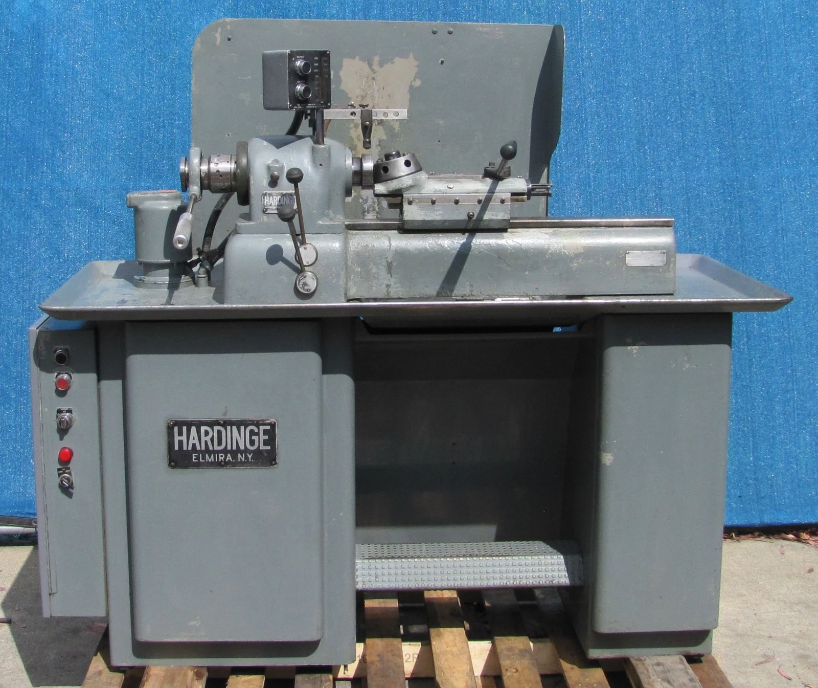 Used Hardinge VBS Collet Type Metal Lathe 1HP 460V 3PH Turret Attachment Coolant Pump