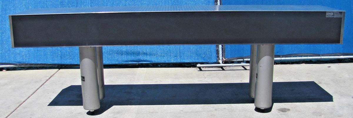 Used Newport NRC 10' x 2' Optical Breadboard  Sealed Hole Table Top with Legs