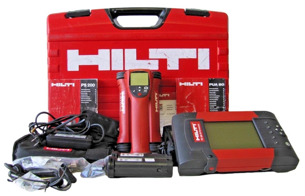 Used Hilti PS 200 M Ferroscan Concrete Rebar Scanner Cordless Battery PS200S PS200M
