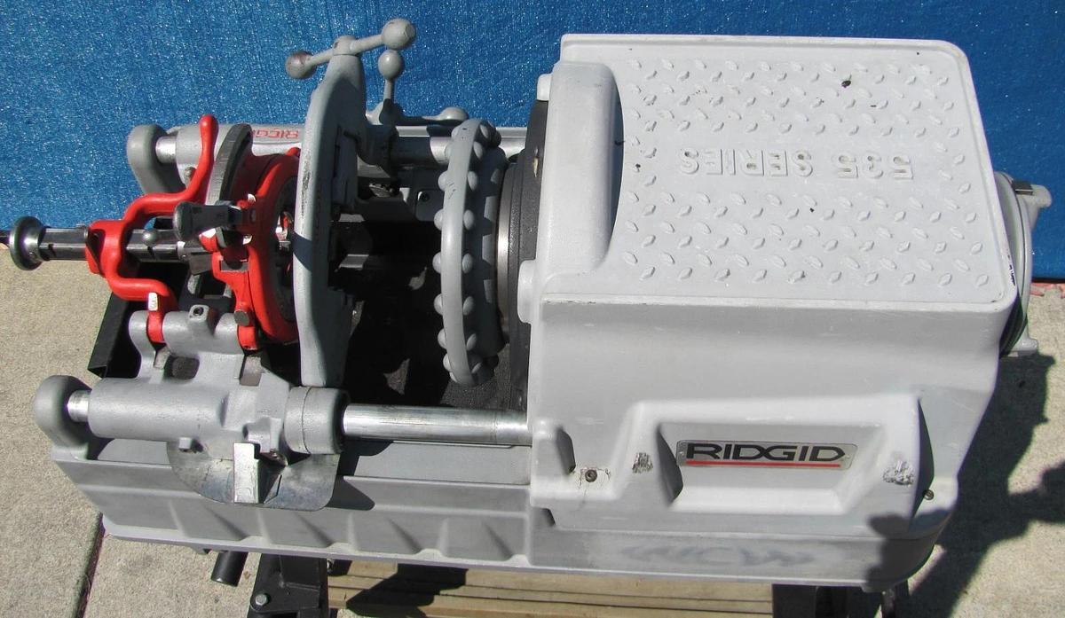 Used Ridgid 535 Series Pipe Threader Threading Machine With 811A Die Head 1/2" to 2"