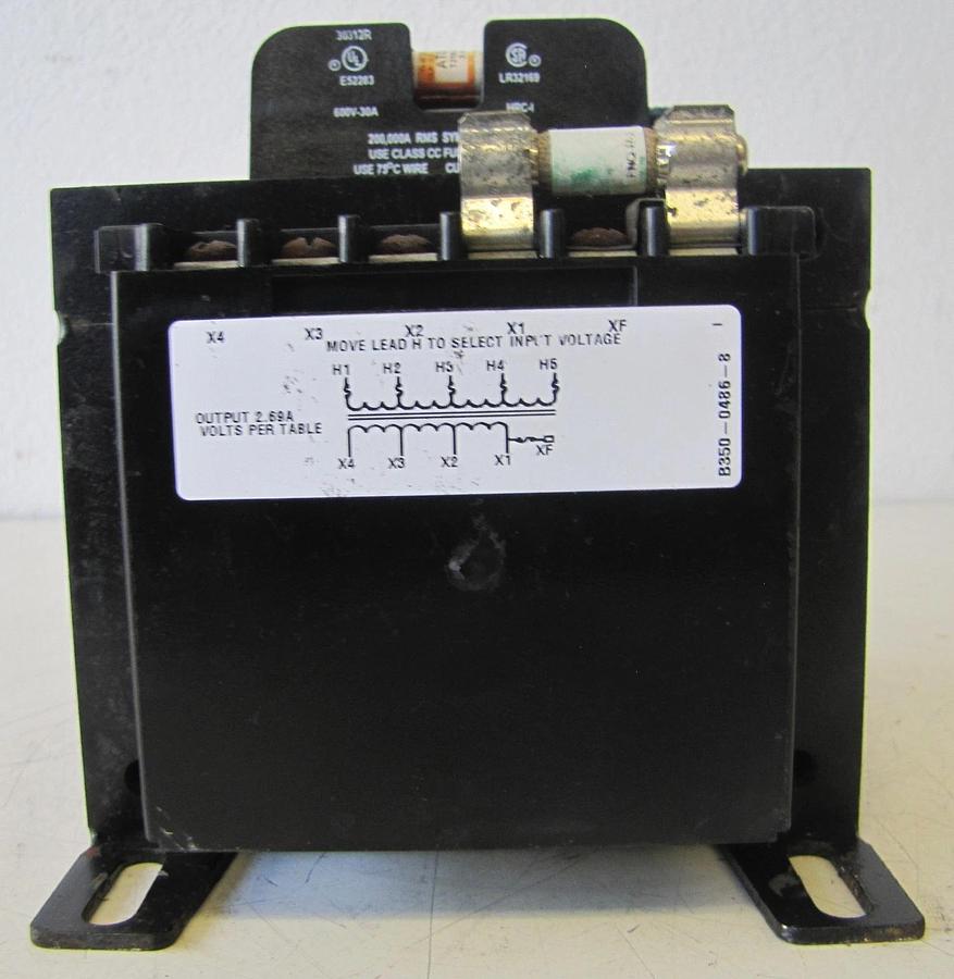 Used Micron Impervitran 350 VA Control Transformer 460/230V Primary 115V Secondary