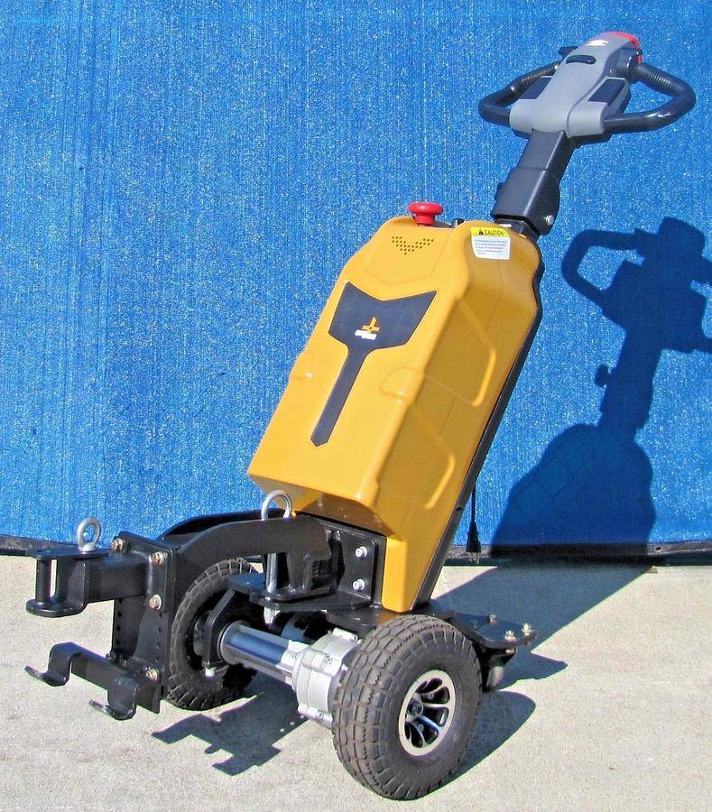 Used Big Joe T15 1500 lbs. Electric Walkie Puller Tugger 24 VDC W/ Battery Charger #2
