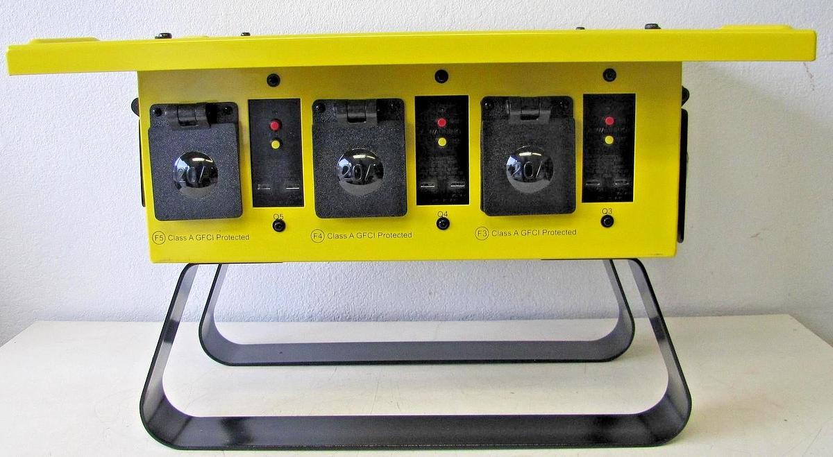 Used Voltec 125/250V 50A Temporary Power Distribution Spider Box T-BOX-6L Twist Lock