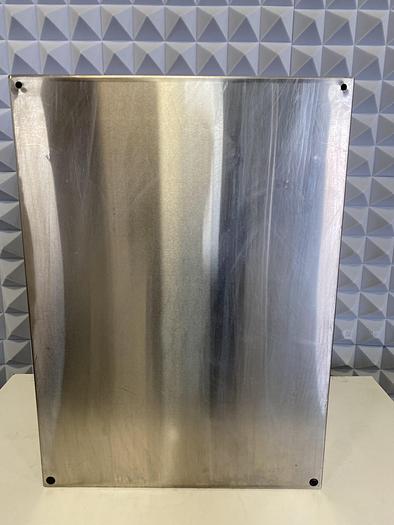 Used Saginaw  SCE-30EL2412SSST 30" x 24" x 12" Stainless Steel Sloped Top Enclosure 4x