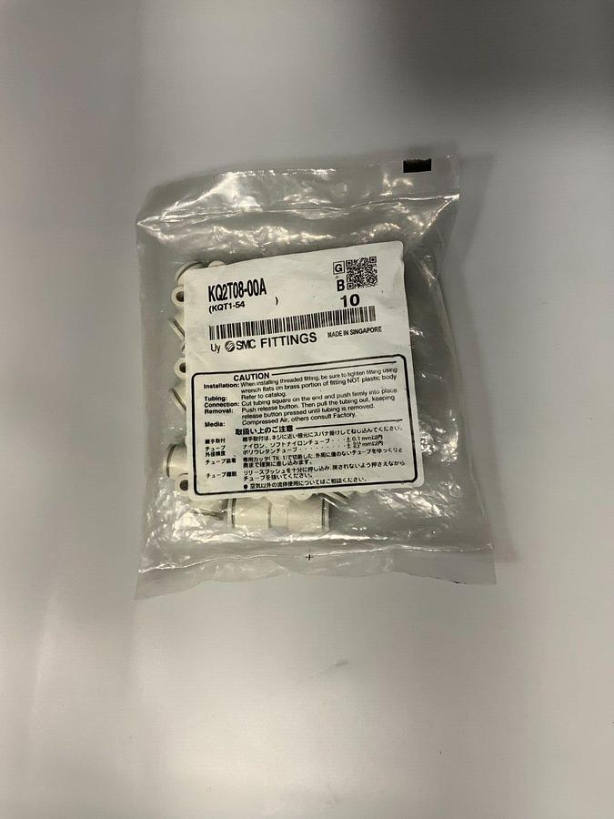 Used SMC FITTINGS KQ2T08-00A ($1.99/ea fitting OBO!!!) (LOT OF 35!!!)