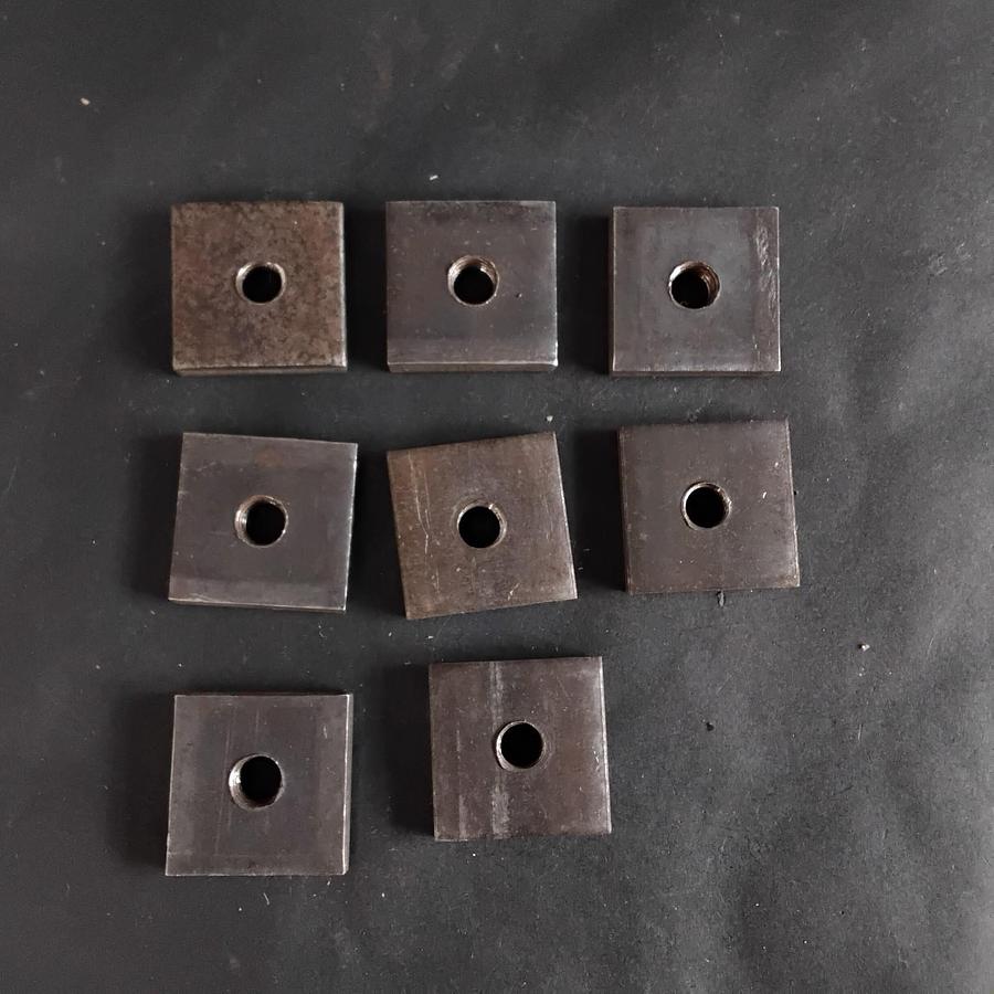 Used STEEL BASE PLATE BUSHINGS- LOT OF 8 ($15 OBO)