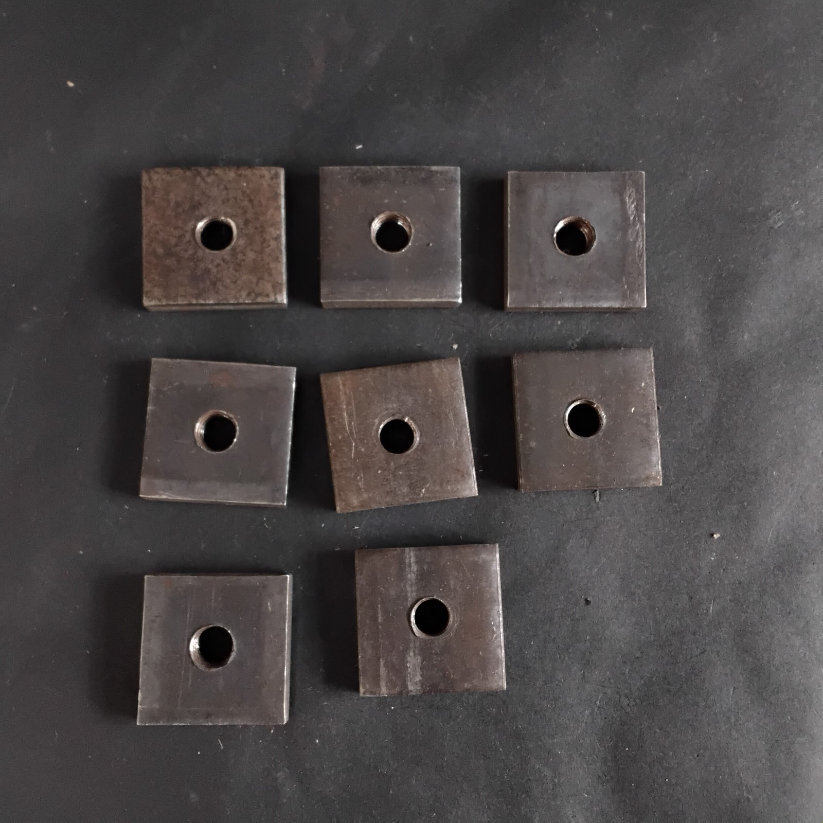 Used STEEL BASE PLATE BUSHINGS- LOT OF 8 ($15 OBO)