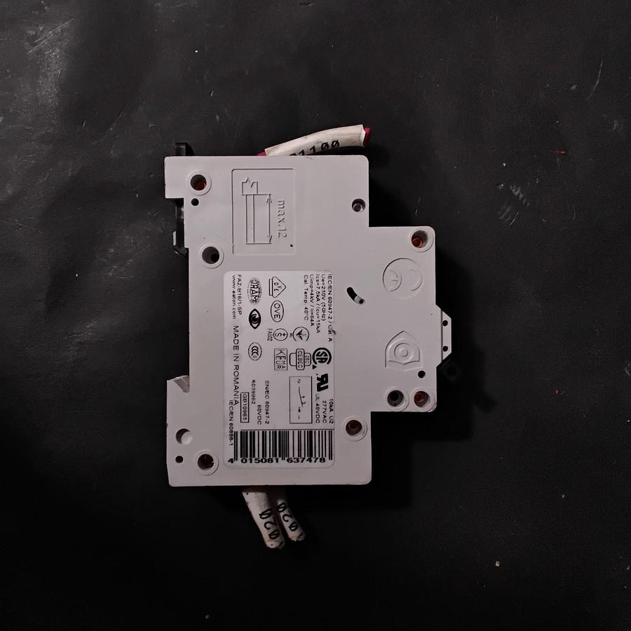 Used EATON FAZ-B16/1-SP SUPPLEMENTARY PROTECTOR ($8 OBO)
