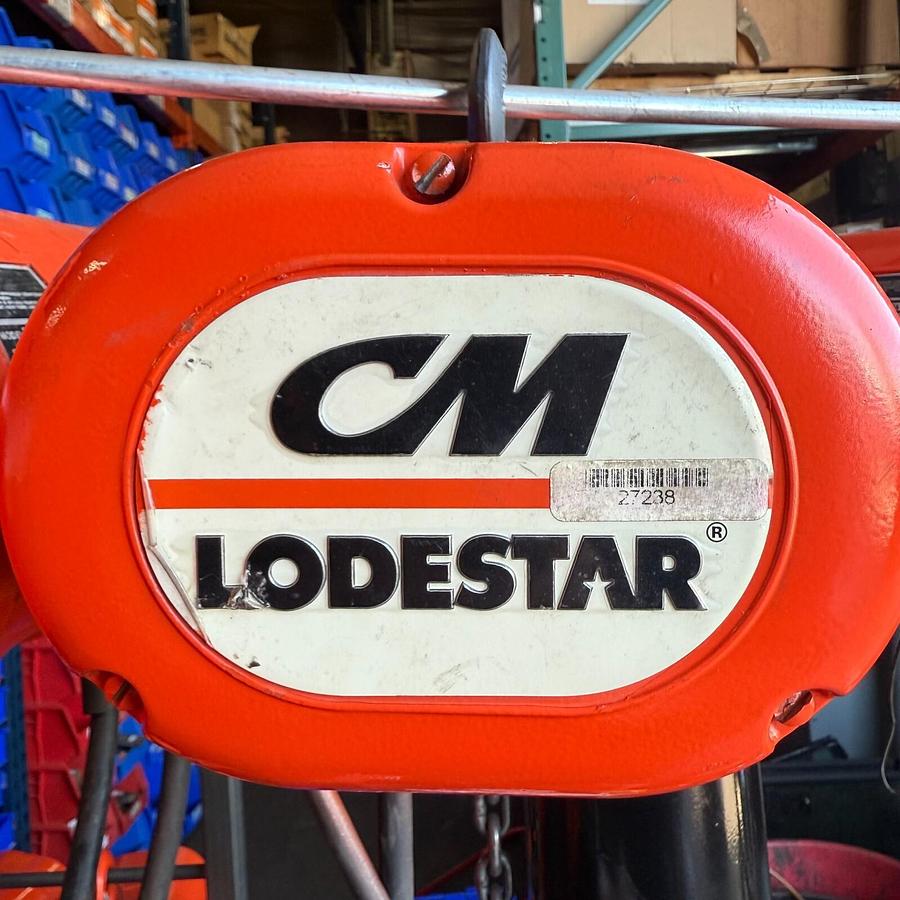 Used CM LODESTAR MODEL B - 1/4 TON CHAIN HOIST -460V-3-60 POWER 16 F.P.M. ($1350 OBO)