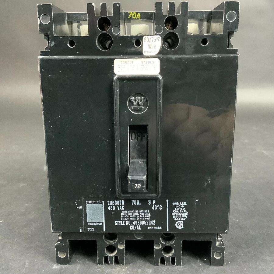 Used WESTINGHOUSE EHB3070 CIRCUIT BREAKER ($30 OBO)