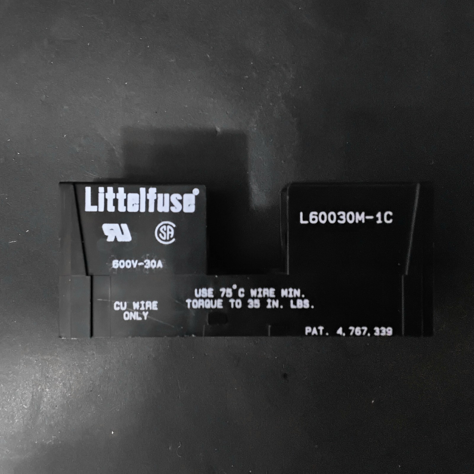 Used LITTELFUSE L60030M-1C FUSE BLOCK ($7 OBO)