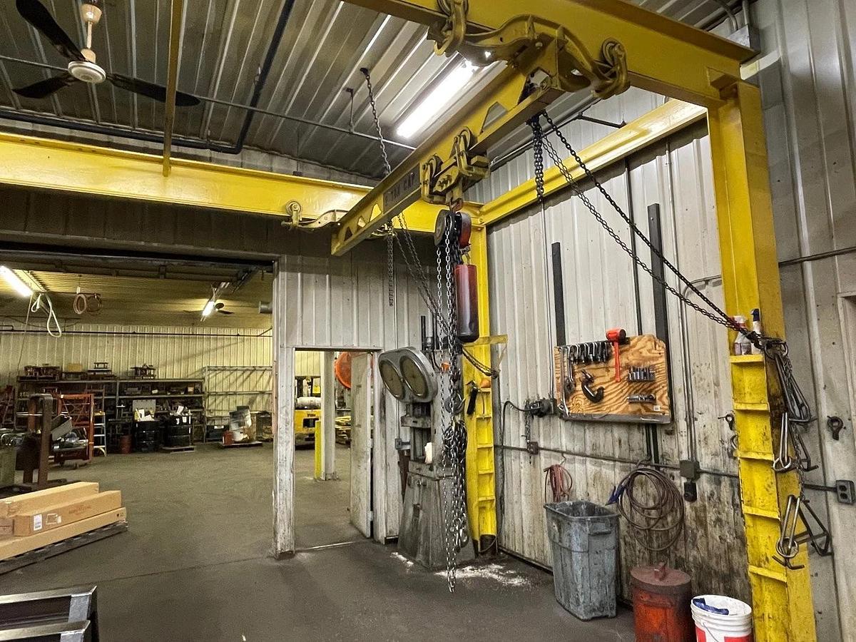 Used Freestanding Bridge Crane - 18'L x 10'W x 11'T - 2 Ton Capacity - ($23,000 OBO)