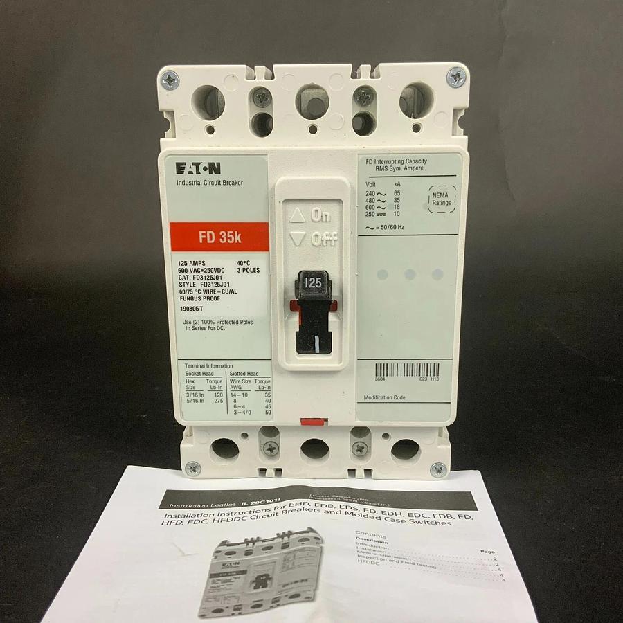 Used EATON FD3125J01 CIRCUIT BREAKER - BRAND NEW IN BOX ($950 OBO)