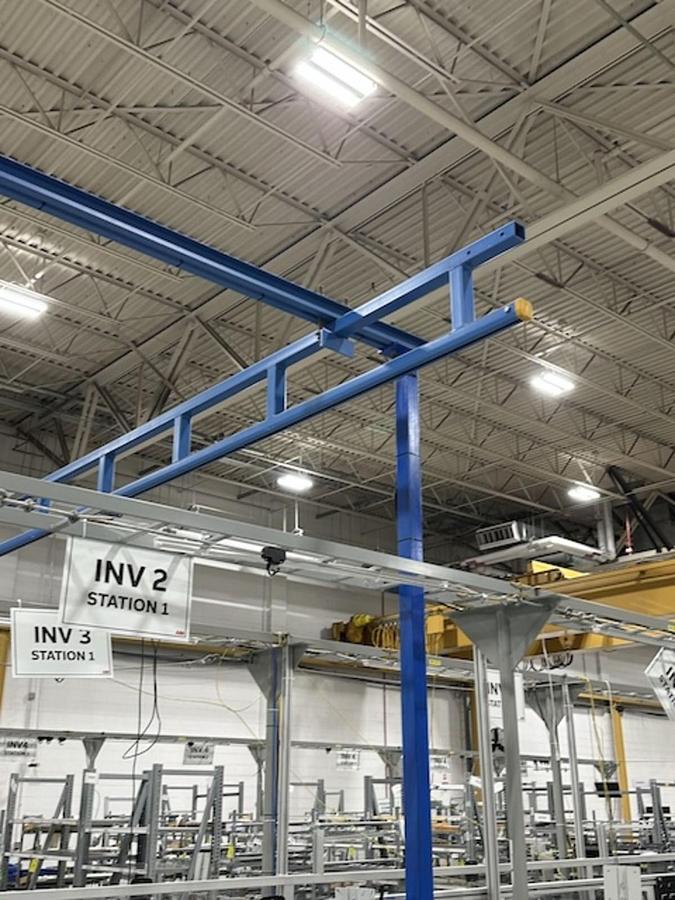 Used Bridge Crane-Gorbel 250LB CAP - 27'-6"L x 20'-7"W x 12'-4 1/2"H (Ready to Ship!)