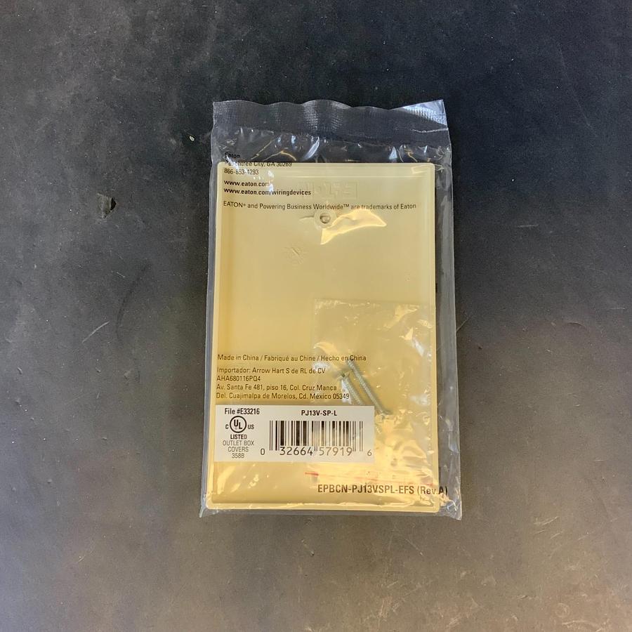 EATON PJ13V-SP-L WALLPLATE ($5 OBO)