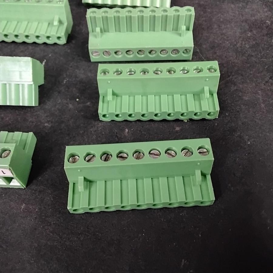 Used PHOENIX CONTACT BAG OF MSTB 9-PIN TERMINAL BLOCKS ($15 OBO)
