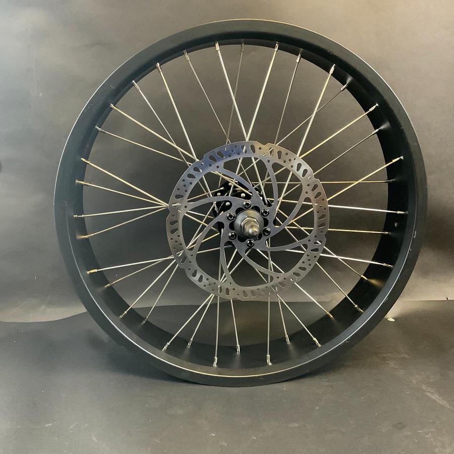 Used 20"X4-1/4 ELECTRIC BIKE FRONT WHEEL RIM WITH ROTOR ($60 OBO)