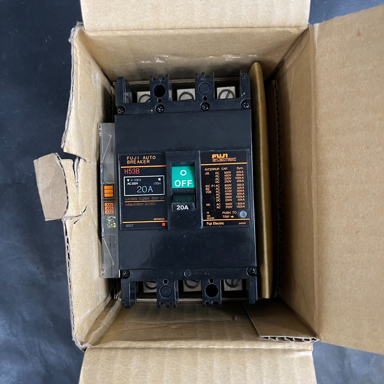 Used FUJI ELECTRIC BB3BHB-020 AUTO BREAKER ($45 OBO)
