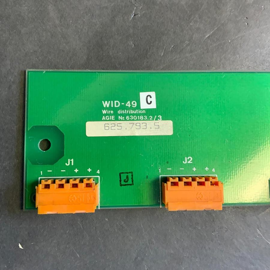 Used AGIE 625.793.5 630183.2/3 WID-49C WIRE DISTRIBUTION BOARD ($50 OBO)