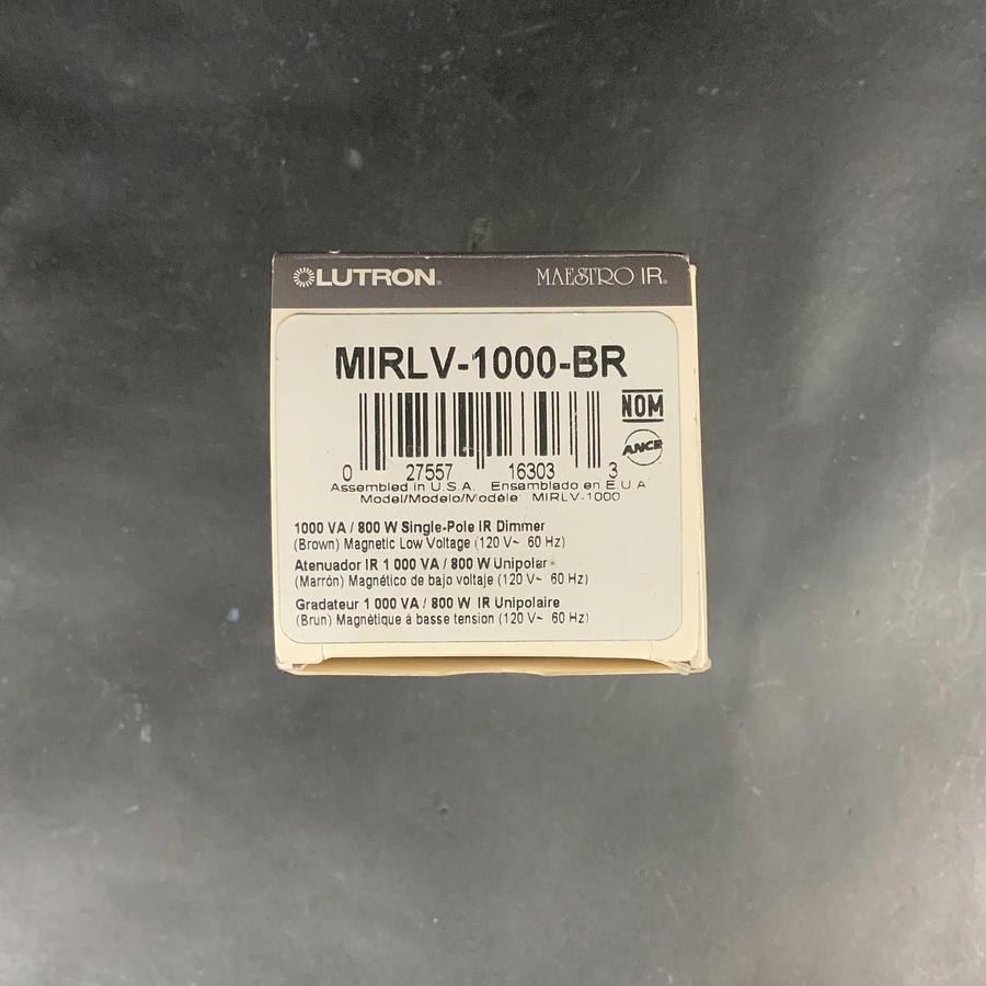 Used LUTRON MAESTRO MIRLV-1000-BR SINGLE-POLE IR DIMMER ($35 OBO)
