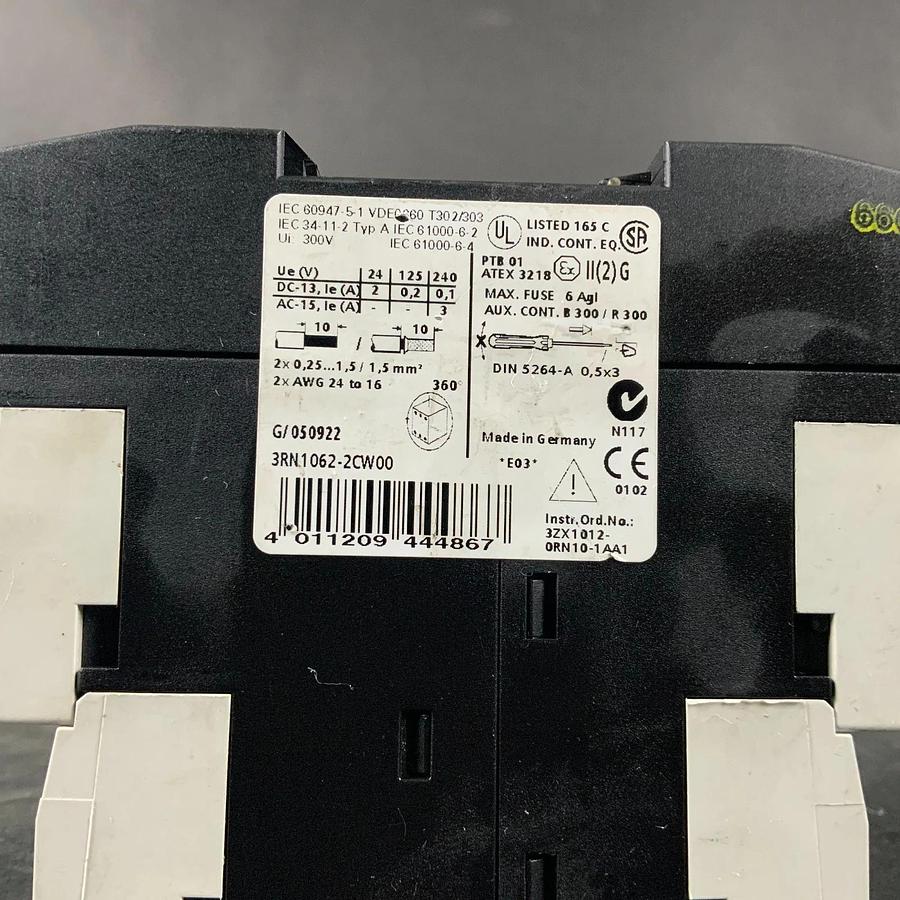 Used SIEMENS 3RN1062-2CW00 MOTOR PROTECTION RELAY ($100 OBO)