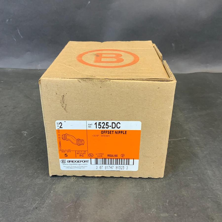 Used BRIDGEPORT 1525-DC 2” OFFSET NIPPLE - BOX OF 5 ($75 OBO)