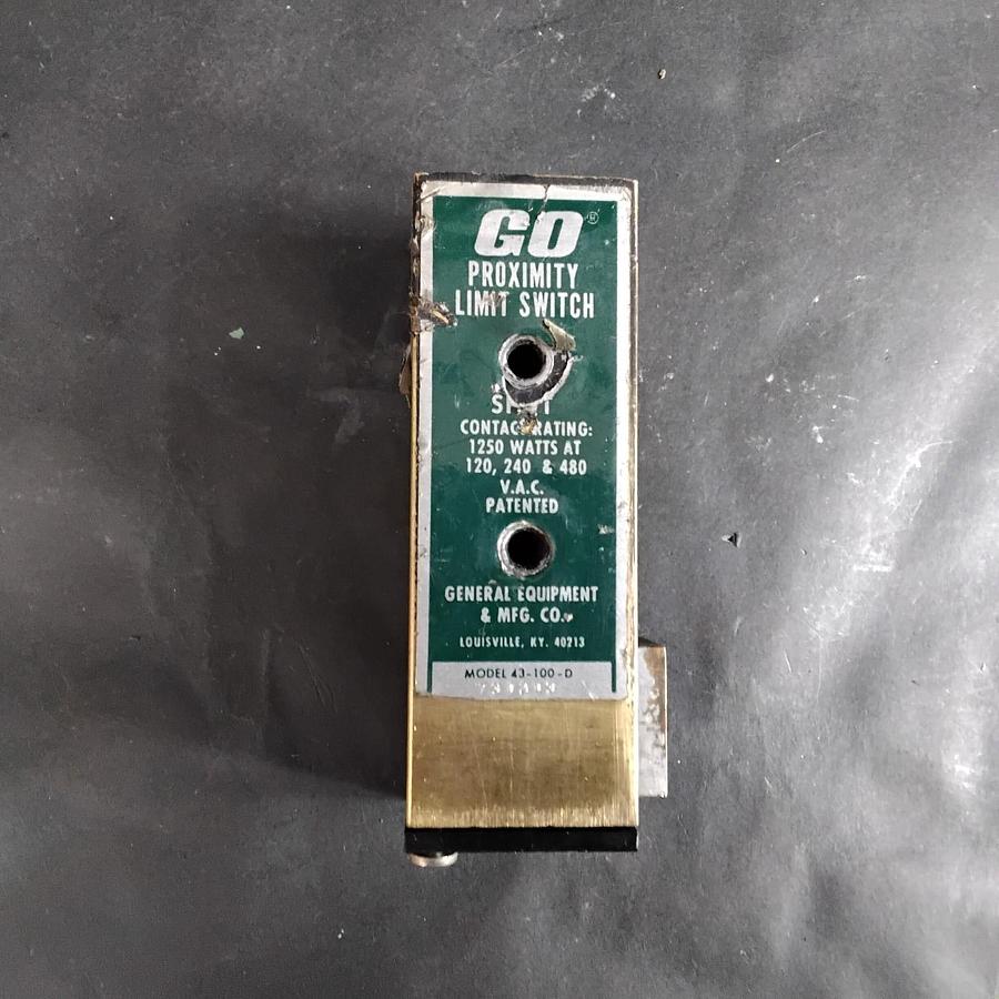 Used GO 43-100-D PROXIMITY LIMIT SWITCH ($30 OBO)