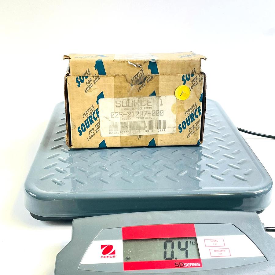 Used YORK 025-21707B TERMINAL BLOCK HVAC ELECTRICAL COMPONENT NEW OPEN BOX