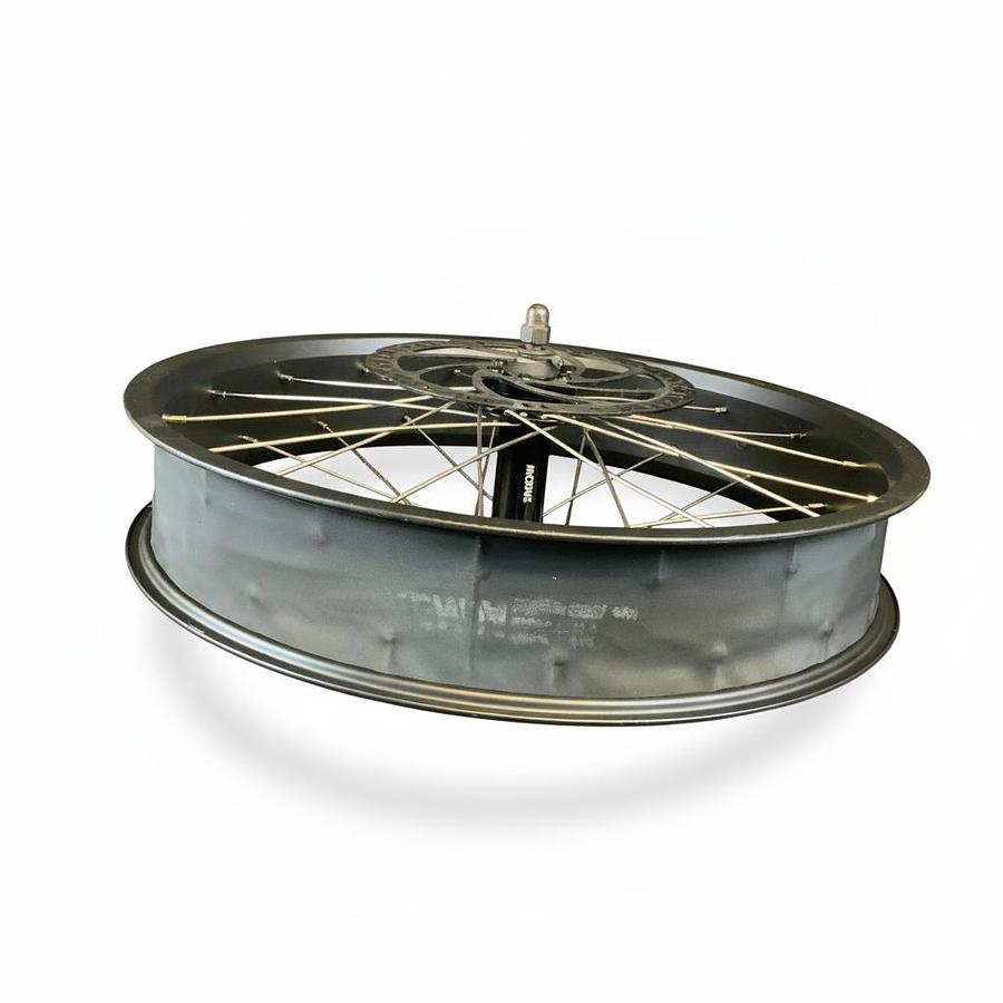 Used 20"X4-1/4 ELECTRIC BIKE FRONT WHEEL RIM WITH ROTOR | BLACK | EXCELLENT CONDITION