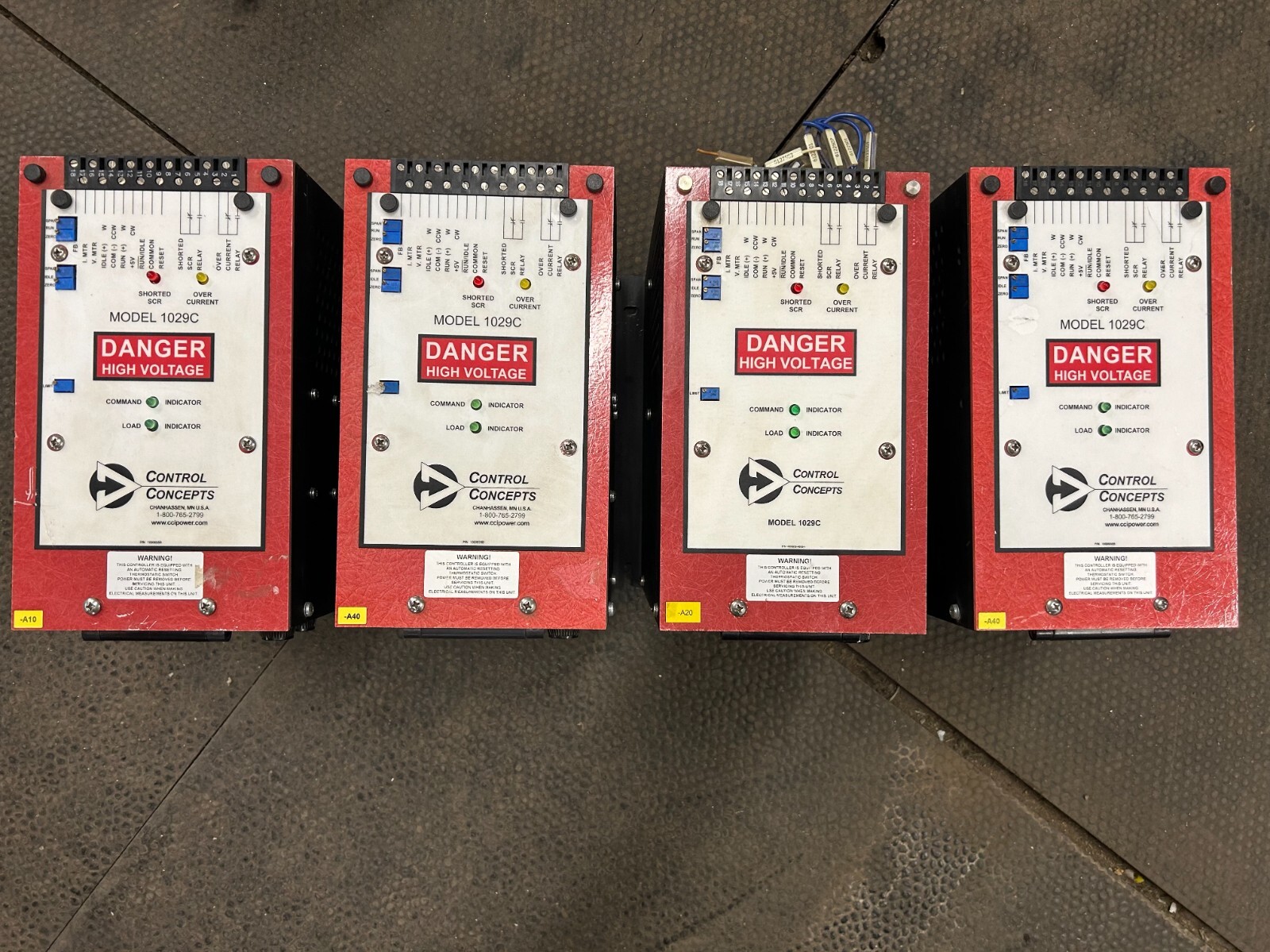 Used Control Concepts 1029C-P30/50-480V-50A-R4/20MA-IPOT-IL30 (6 TOTAL!) ($600 EACH)