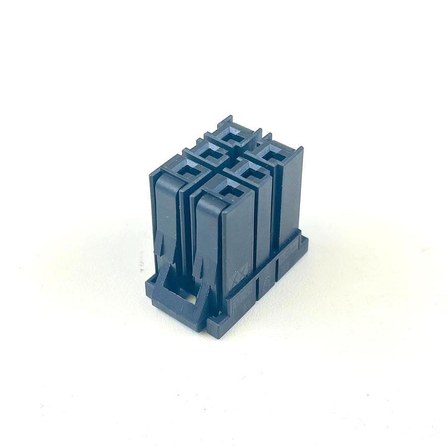 Used TE CONNECTIVITY AMP 1-178289-3 D-3 XX 6-POS RECEPTACLE HOUSING CONNECTOR