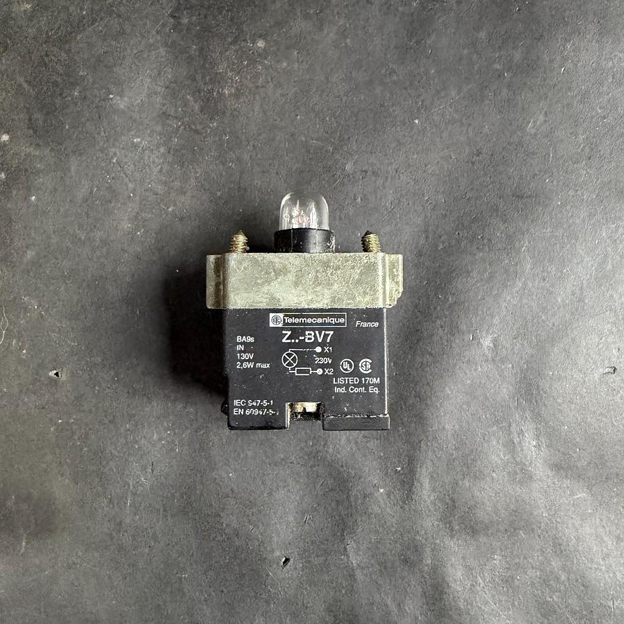 Used TELEMECANIQUE ZB2-BV7 PILOT LIGHT BODY ($12 OBO)