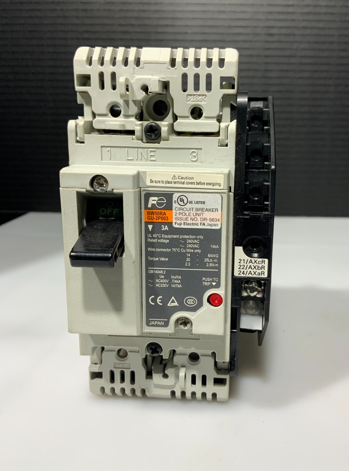 Used FUJI BW50RAGU-2P003 CIRCUIT BREAKER ($20 OBO)