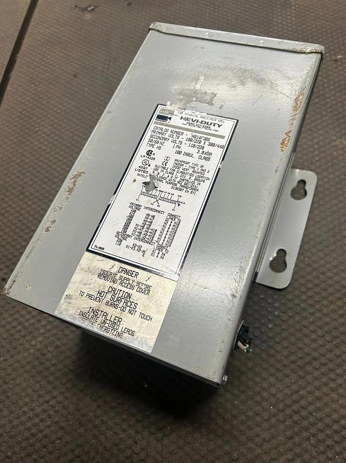 Used EGS HEVI-DUTY HS14F3BS Transformer 3kVA ($140 OBO)