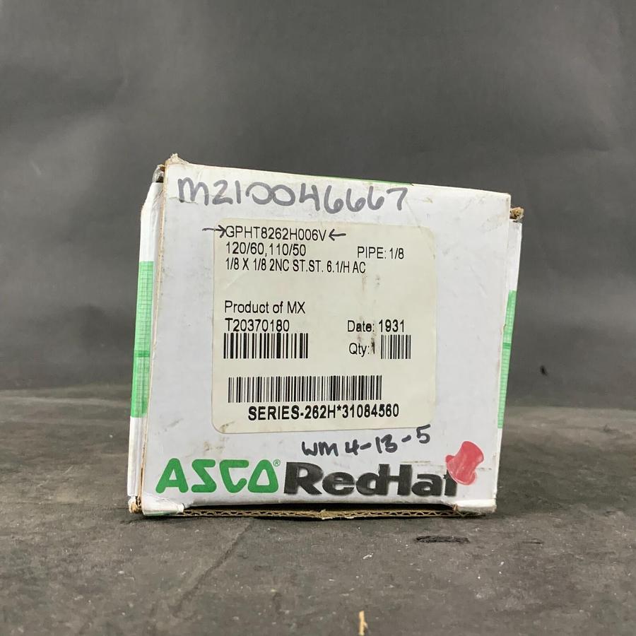 ASCO GPHT8262H006V 1/8” SHUTOFF VALVE ($80 OBO)