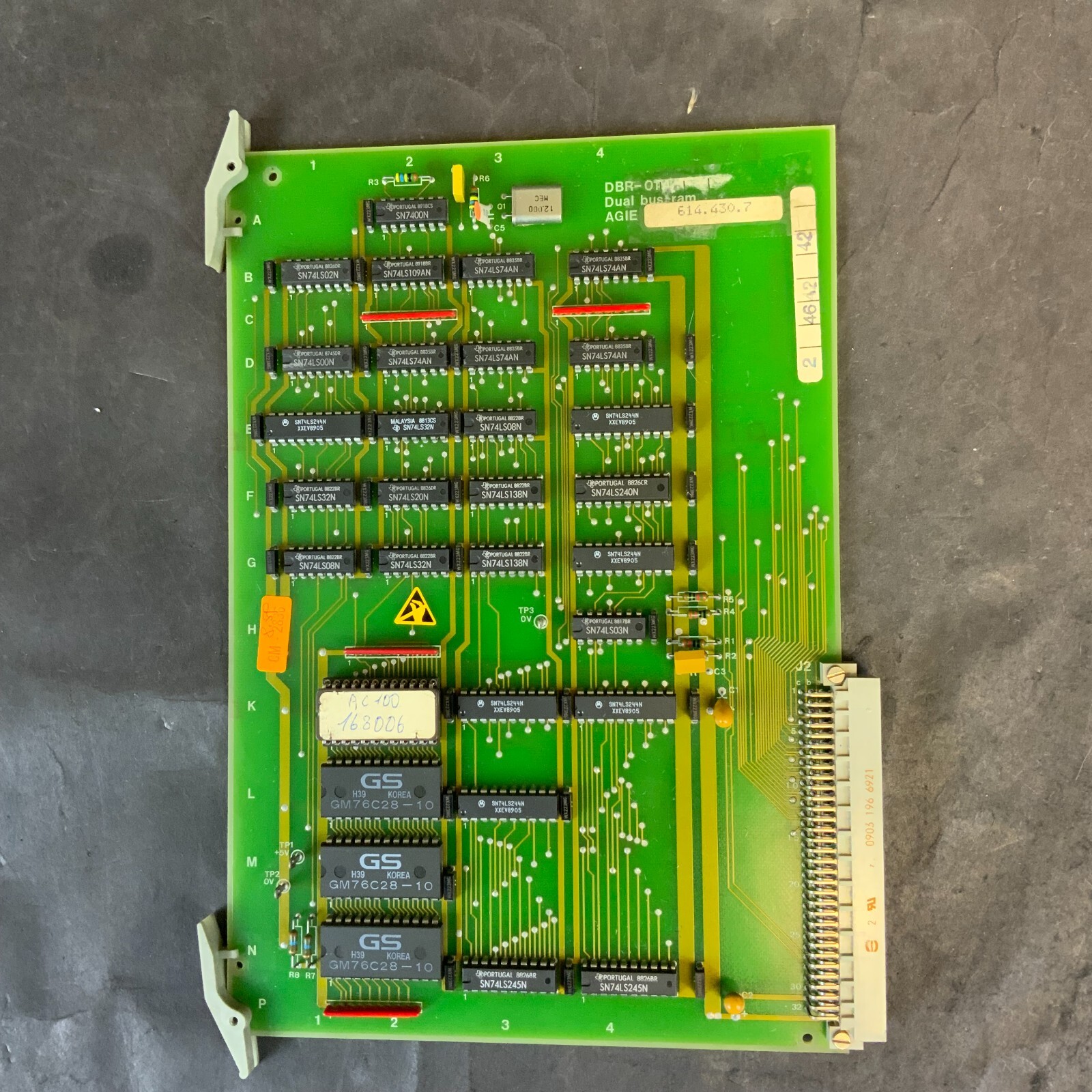 Used AGIE 614.430.7 626104.4 DBR-01A DUAL BUS RAM ($50 OBO)