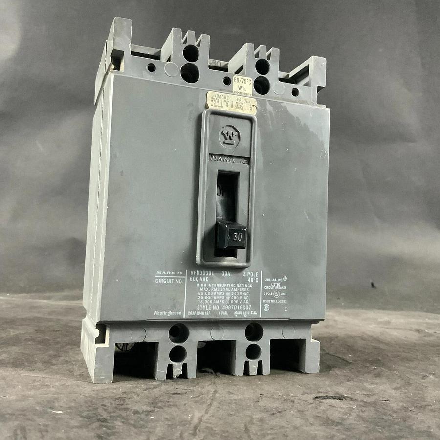 Used WESTINGHOUSE HFB3030L CIRCUIT BREAKER ($45 OBO)
