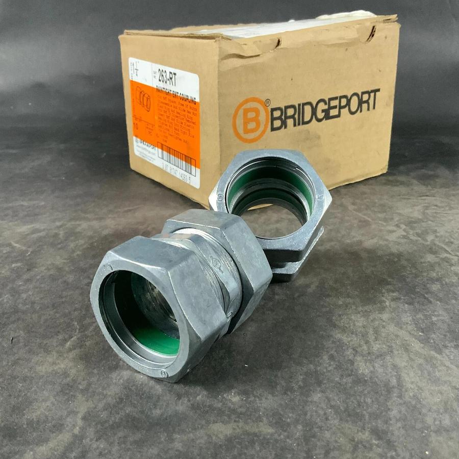 BRIDGEPORT 1-1/4” 263-RT RAINTIGHT EMT COUPLING - SET OF 10 ($45 OBO)