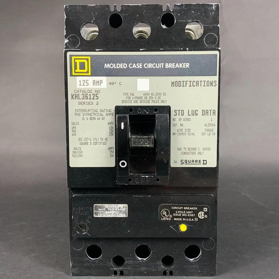 Refurbished SQUARE D KHL36125 CIRCUIT BREAKER ($600 OBO)